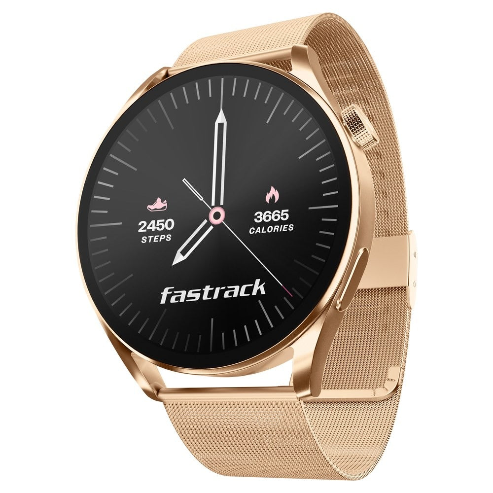 Fastrack Dezire FX1 with 3.5 CM UltraVU Display with Functional Crown,SingleSync BT Calling