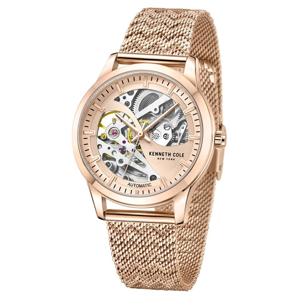 Kenneth Cole Automatic Analog Rose Gold dial Metal Strap Watch for Women