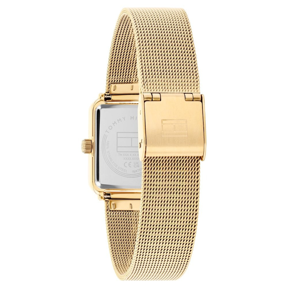 Tommy Hilfiger Quartz Analog Green Dial Golden Stainless Steel Strap Watch For Women