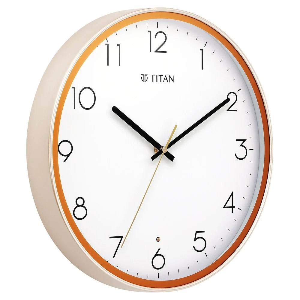 Titan Classic LED Backlit Clock with Silent Sweep Technology 34.5 x 34.5 cm (Medium)