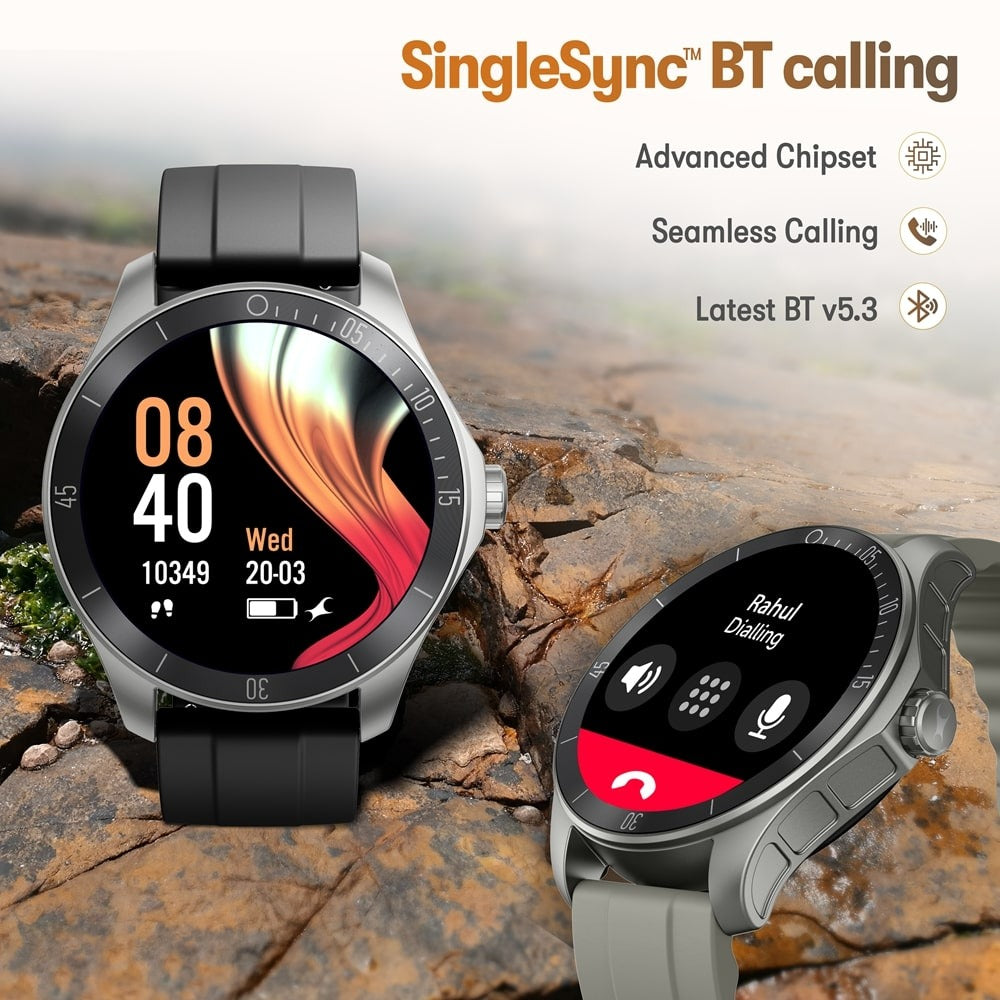 Fastrack Rogue with 3.5 CM UltraVU HD Display Sporty Smartwatch Functional Crown with AI Coach and Auto Multisport Recognition