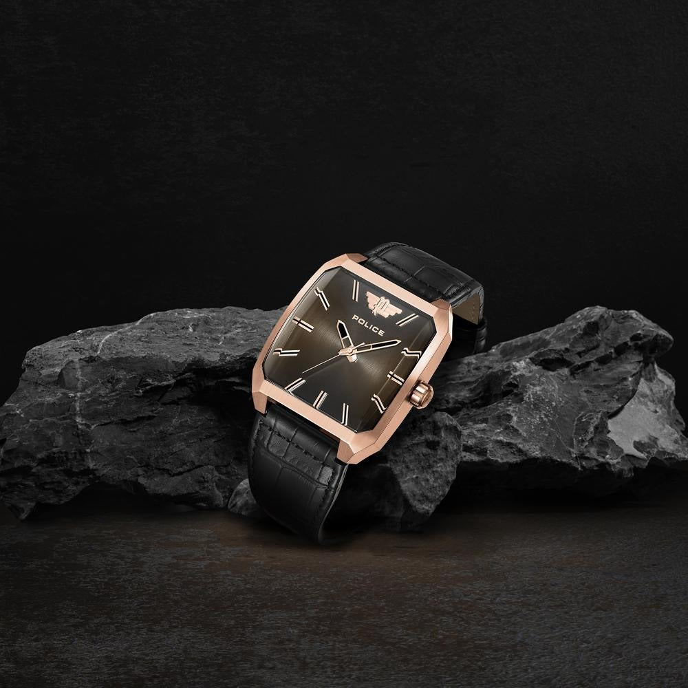 Police Black Dial Quartz Analog Watch for Men