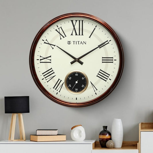Titan Classic Sub-Second Wall Clock - 35cm x 35cm (Small)