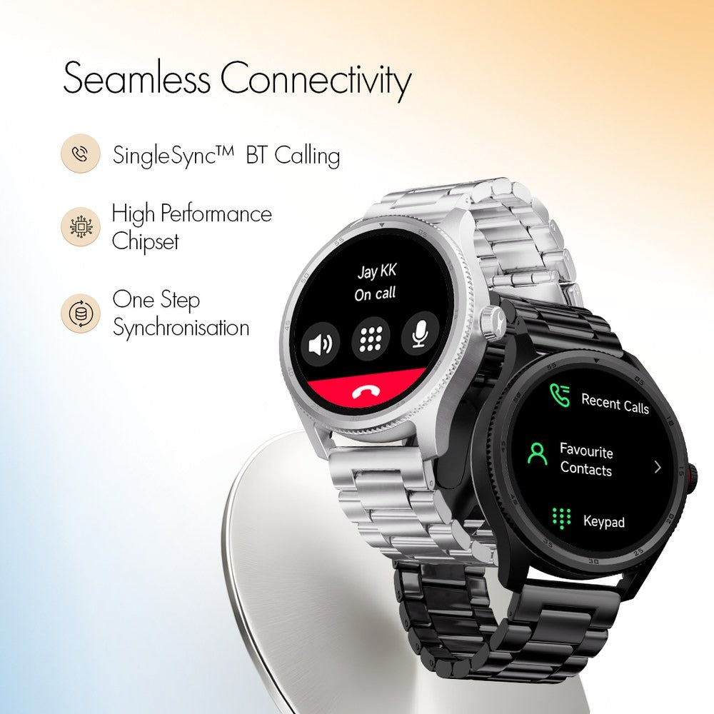 Fastrack Magnus FX1 Luxury Metal Smartwatch with High Definition 3.5 cm UltraVU Display, SingleSync BT Calling