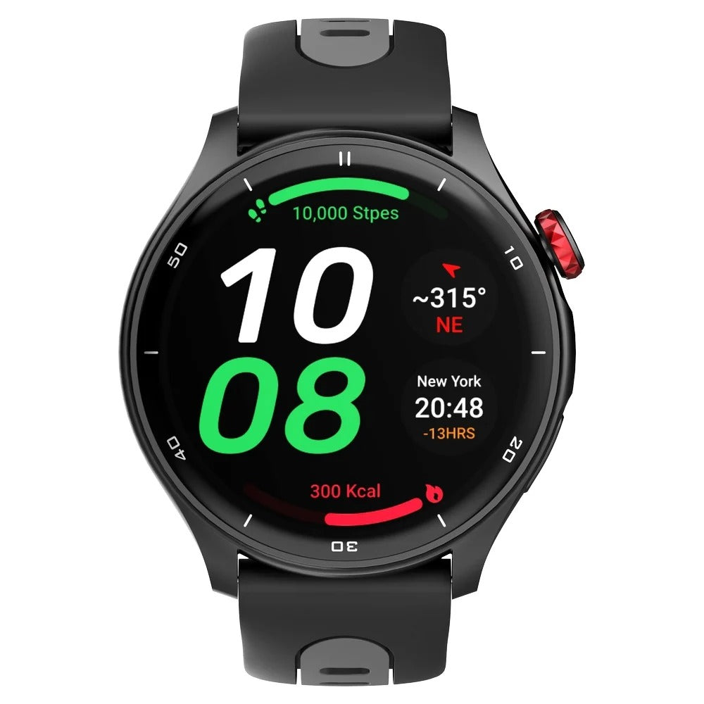 Titan Celestor Advanced GPS & Barometer 3.6 CM AMOLED Display with AOD, Piezoelectric Functional Crown Black Eclipse.