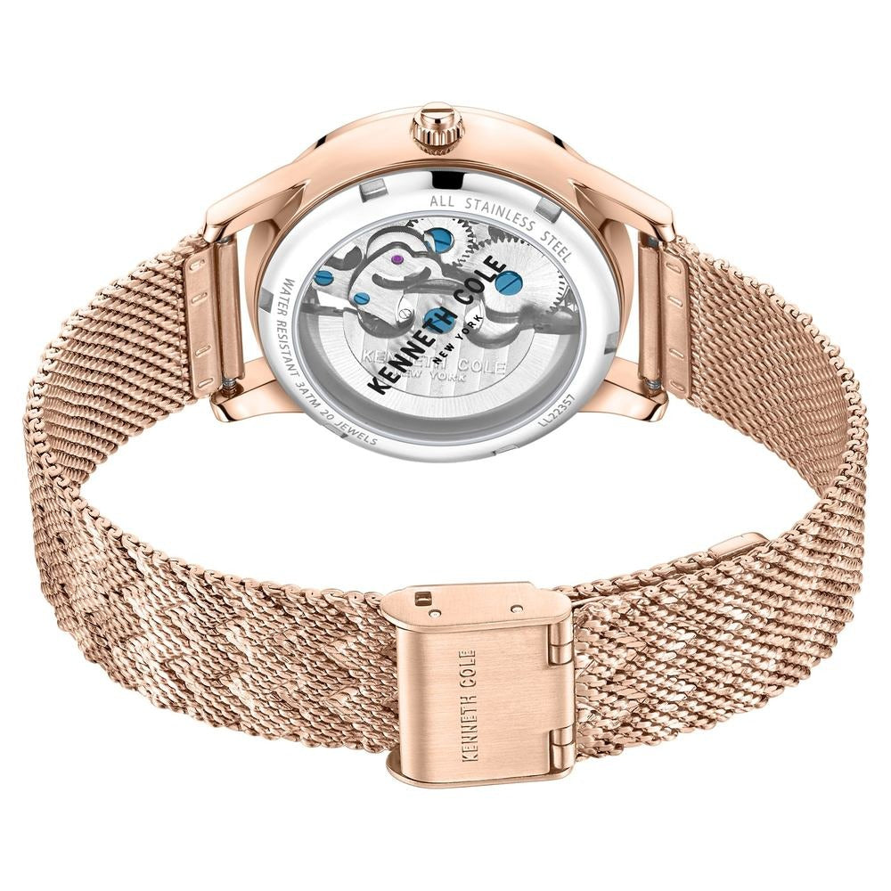 Kenneth Cole Automatic Analog Rose Gold dial Metal Strap Watch for Women