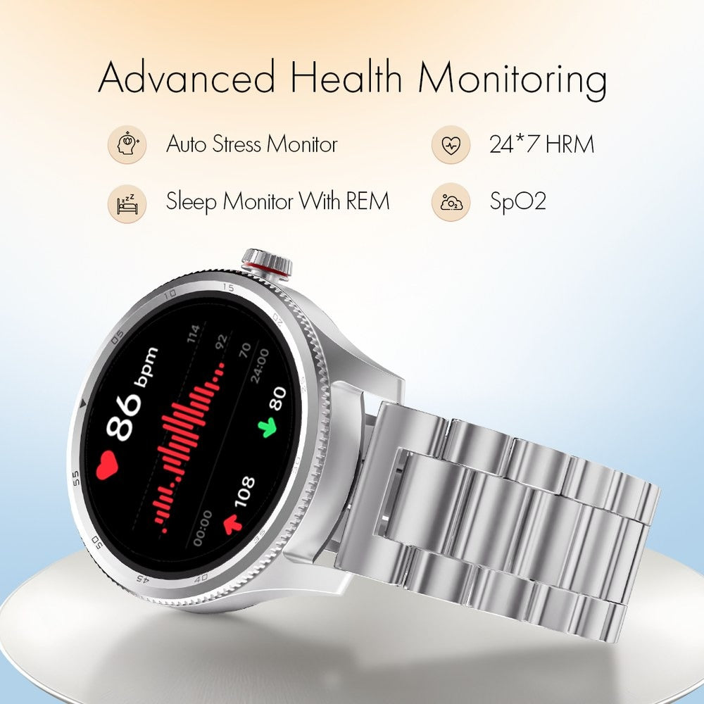 Fastrack Magnus FX1 Luxury Metal Smartwatch with High Definition 3.5 cm UltraVU Display, SingleSync BT Calling