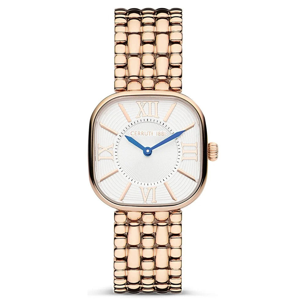 Cerruti 1881 Quartz Analog Off White Dial Stainless Steel Strap Watch for Women