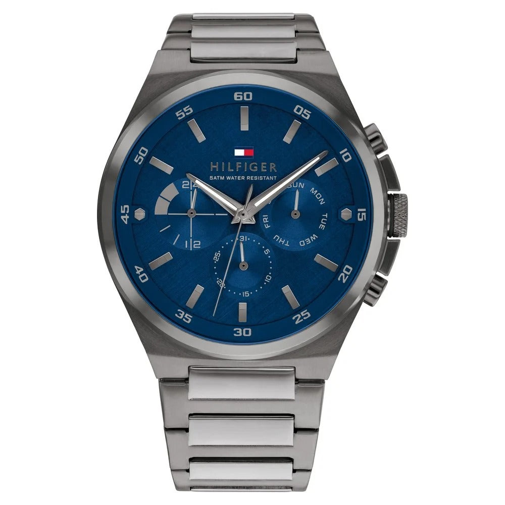 Tommy Hilfiger Quartz Multifunction Blue dial Stainless Steel Strap Watch for Men