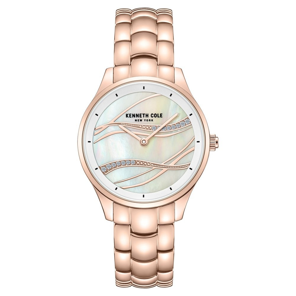 Kenneth Cole Quartz Analog White Dial Stainless Steel Strap Watch For Women
