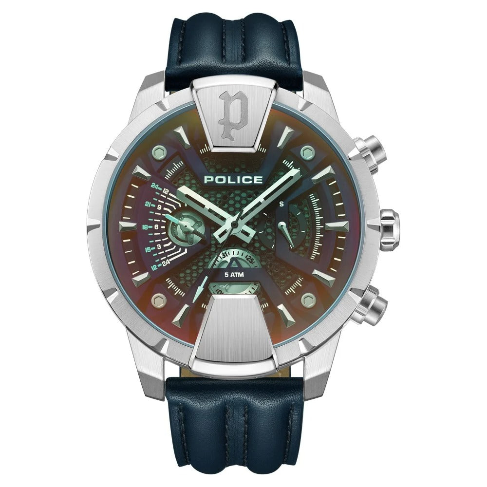 Police Multifunction Black Dial Watch for Men