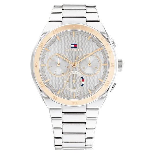 Tommy Hilfiger Multifunction Silver Dial Stainless Steel Strap Watch for Women