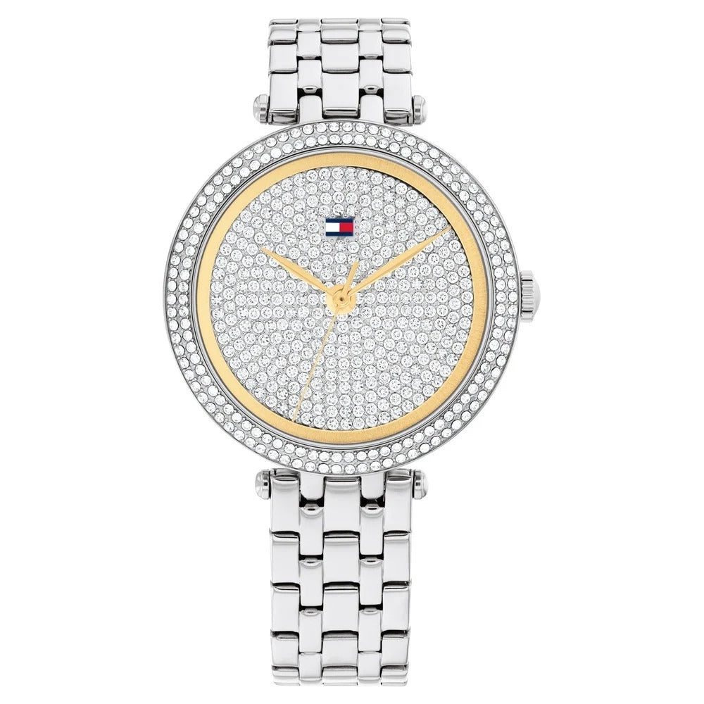 Tommy Hilfiger Quartz Analog Silver Dial Silver Stainless Steel  Strap Watch for Women