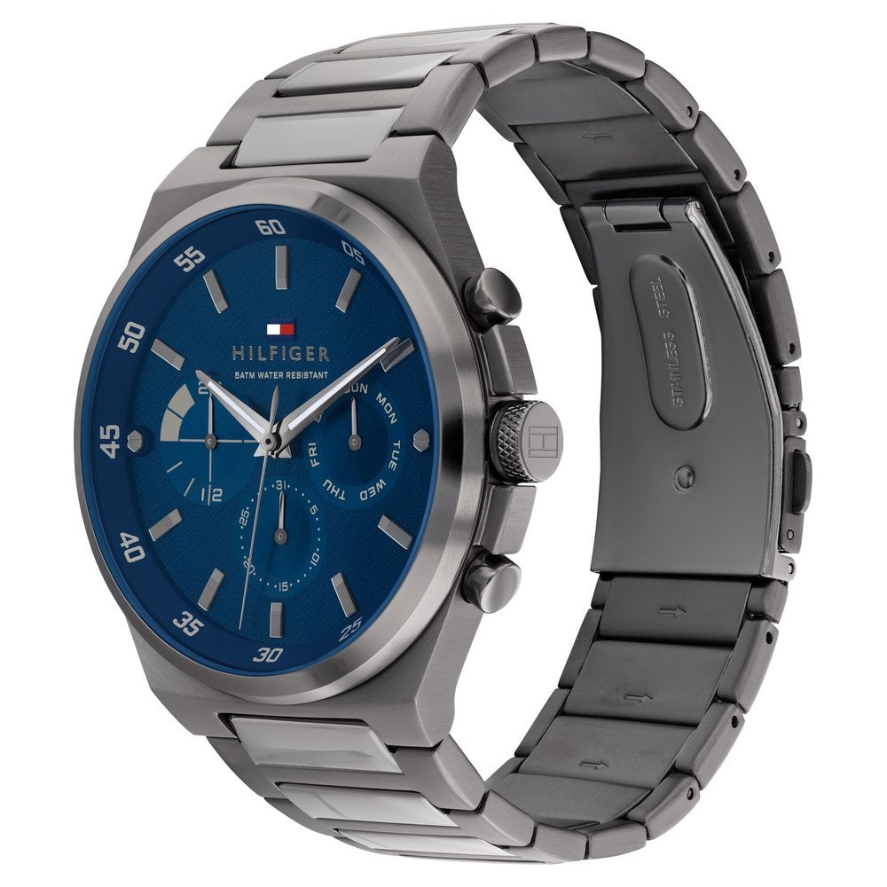 Tommy Hilfiger Quartz Multifunction Blue dial Stainless Steel Strap Watch for Men