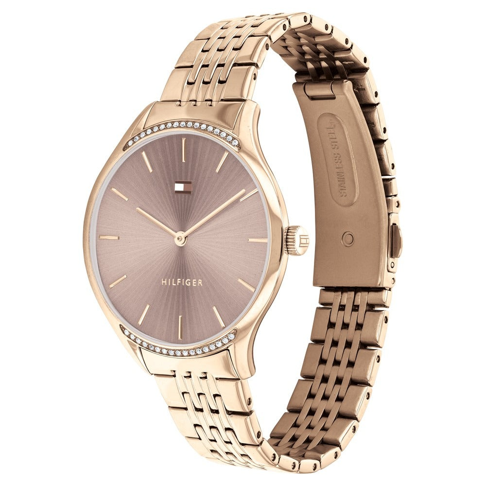 Tommy Hilfiger Quartz Analog Grey Dial Stainless Steel Strap Watch for Women