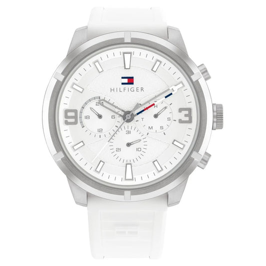 Tommy Hilfiger Silver Dial Quartz Analog with Date Watch for Men
