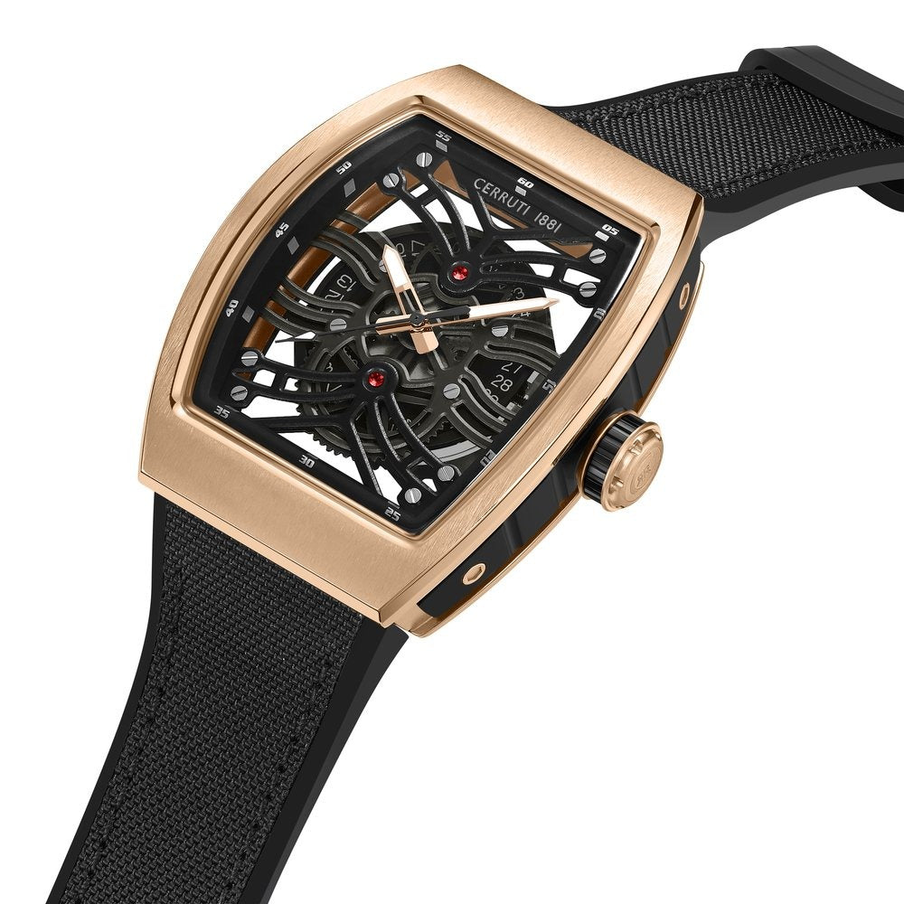 Cerruti 1881 Quartz Analog with Date Black Dial Stainless Steel Strap Watch for Men