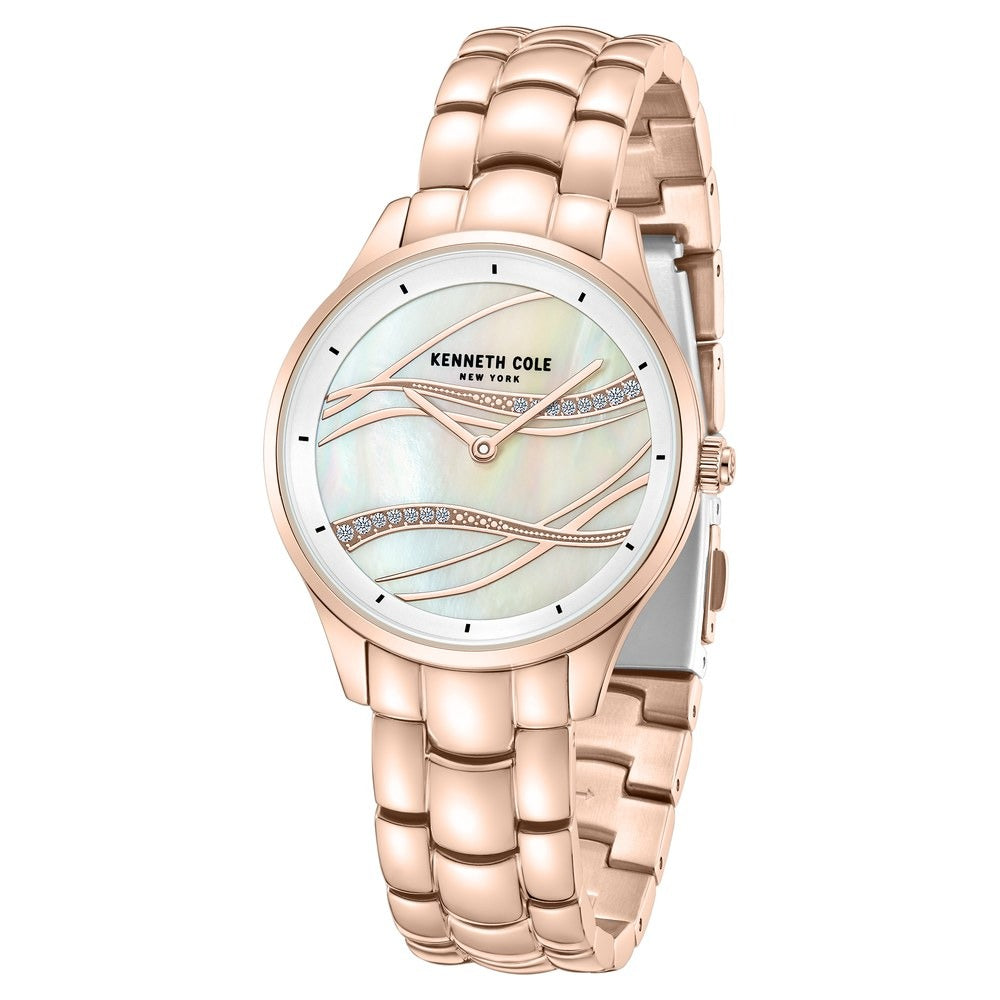 Kenneth Cole Quartz Analog White Dial Stainless Steel Strap Watch For Women