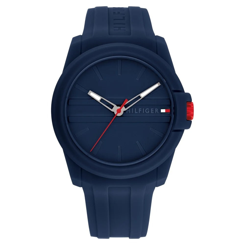 Tommy Hilfiger Quartz Analog Blue Silicone Strap for Men
