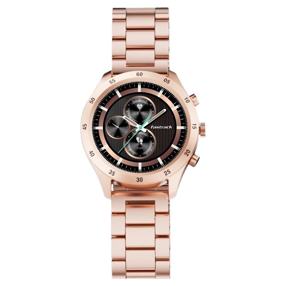 Fastrack Magnus FX2 Unisex Smart Watch With Rose Gold Metal Strap