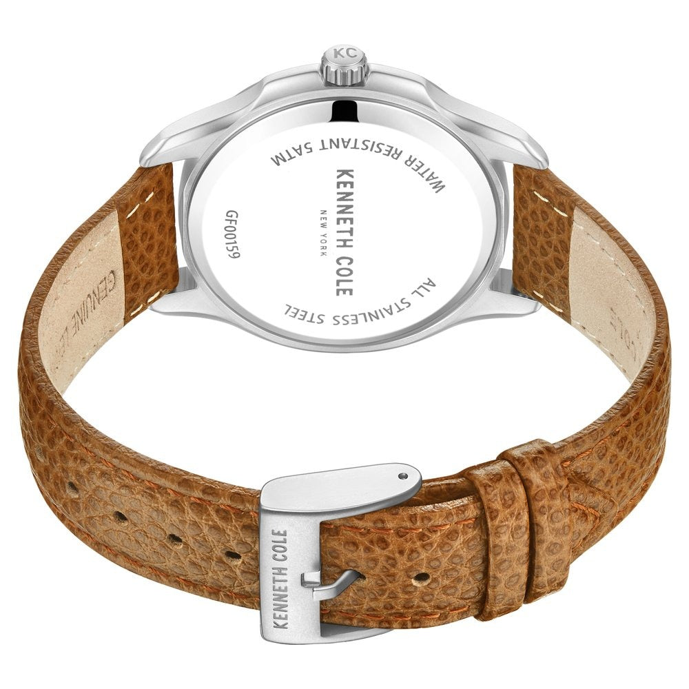 Kenneth Cole Quartz Multifunction Green dial Leather Strap Watch for Men