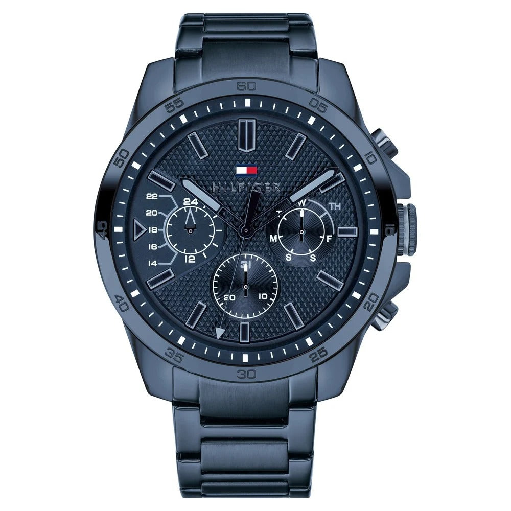 Tommy Hilfiger Quartz Analog Blue Dial Stainless Steel Strap Watch for Men