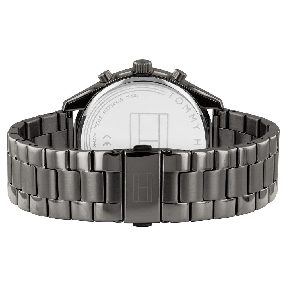 Tommy Hilfiger Quartz Multifunction Black Dial Stainless Steel Strap Watch for Men