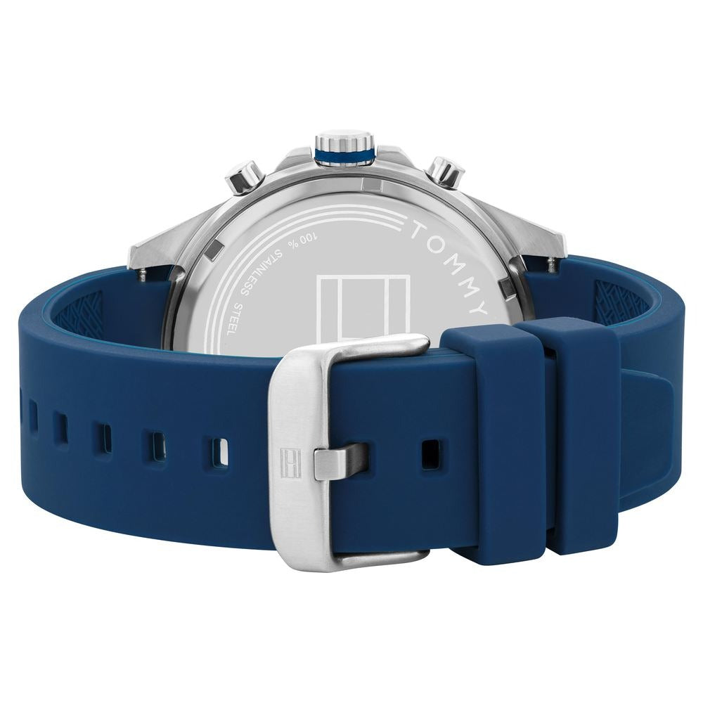 Tommy Hilfiger Blue Dial Silicone Strap Watch for Men