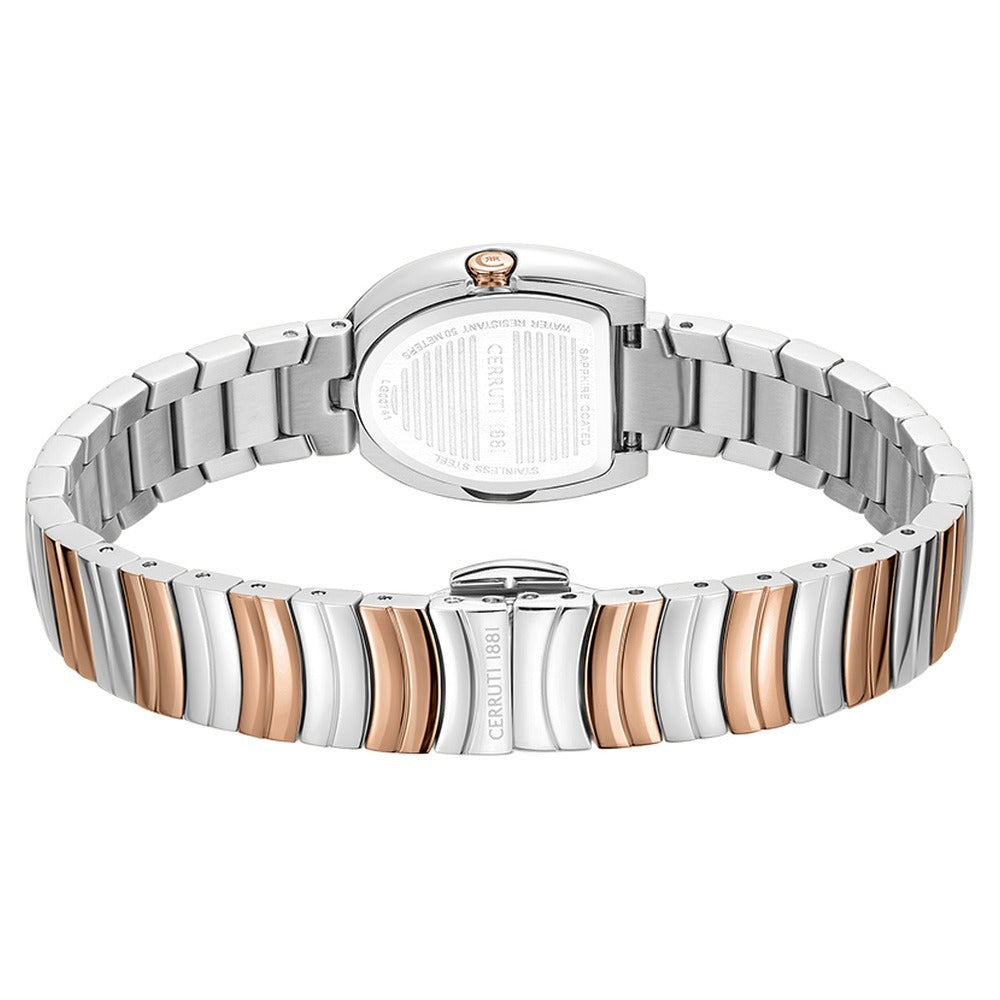 Cerruti 1881 Quartz Analog Mother of Pearl Dial Golden Stainless Steel Strap Watch For Women