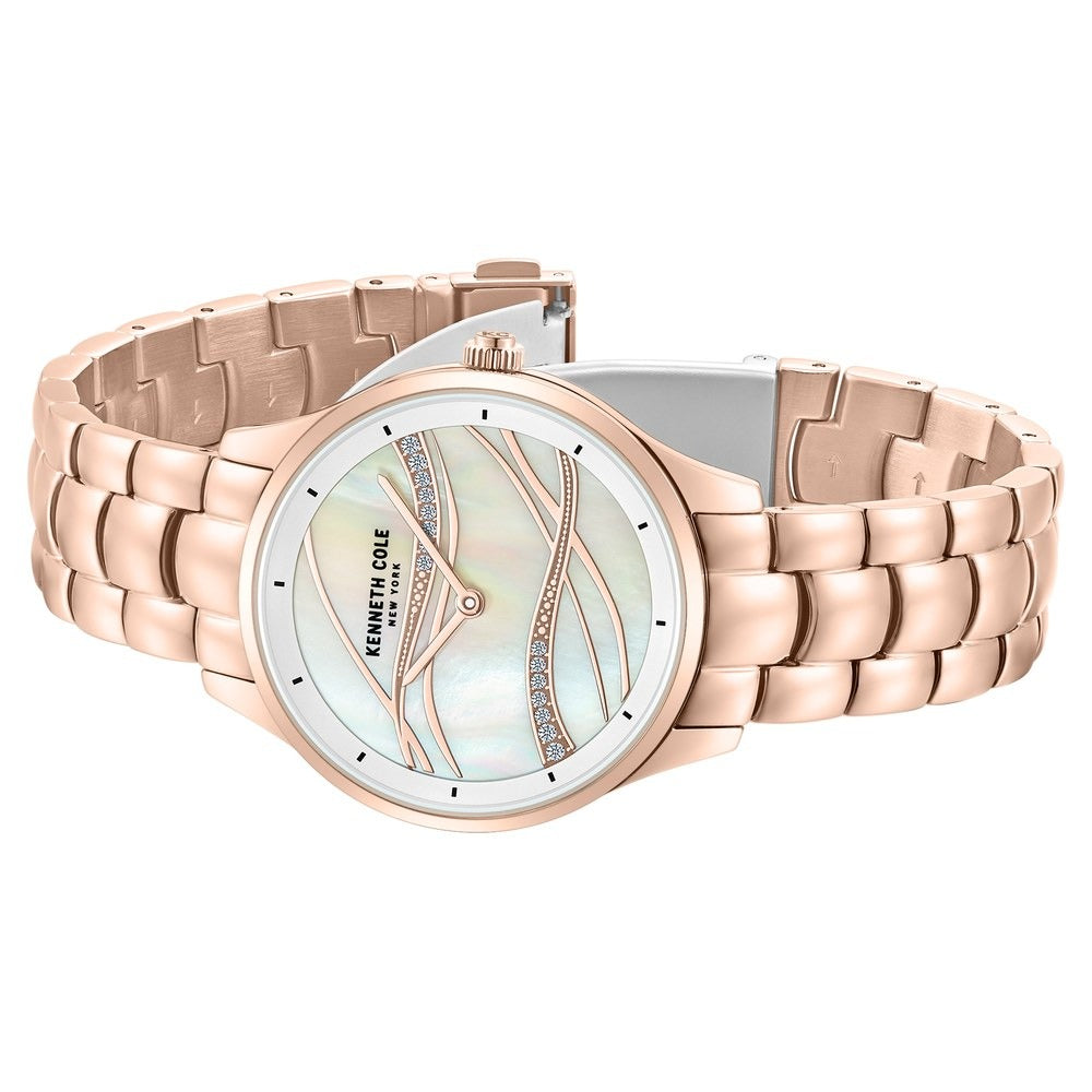 Kenneth Cole Quartz Analog White Dial Stainless Steel Strap Watch For Women