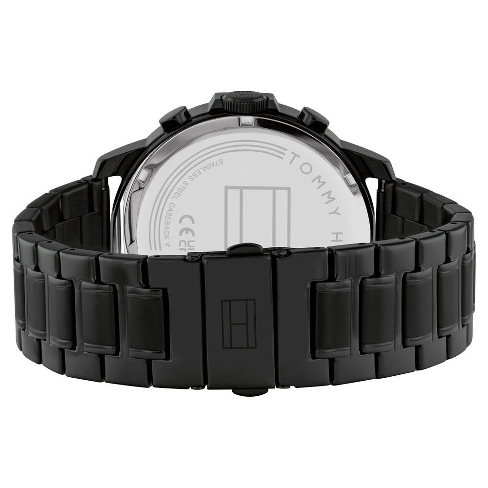 Tommy Hilfiger Multifunction Black Dial Stainless Steel Strap Watch for Men