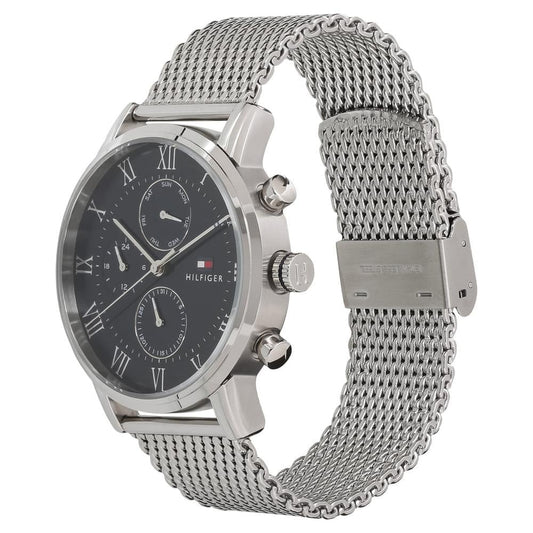 Tommy Hilfiger Quartz Multifunction Blue Dial Metal Strap Watch for Men