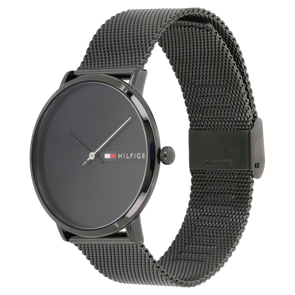Tommy Hilfiger Quartz Analog Black Dial Metal Strap Watch for Men
