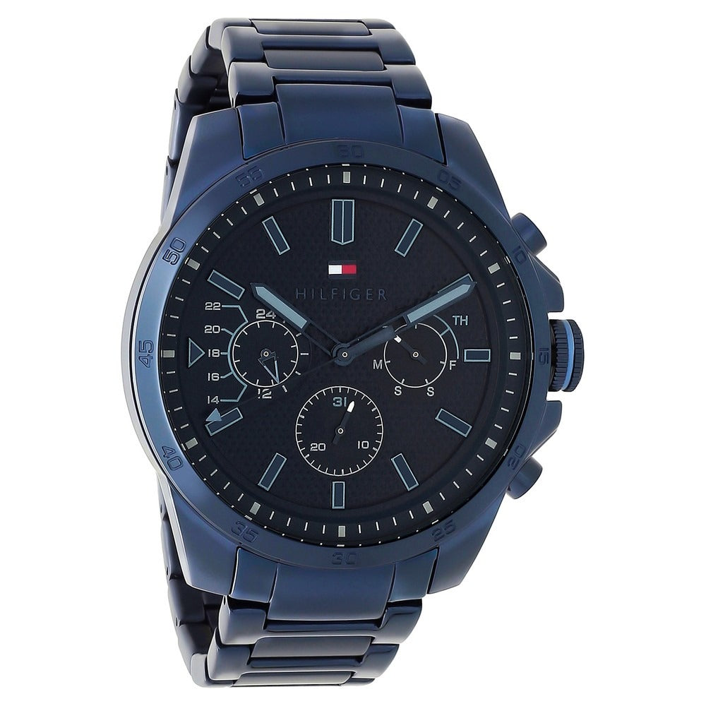 Tommy Hilfiger Quartz Analog Blue Dial Stainless Steel Strap Watch for Men