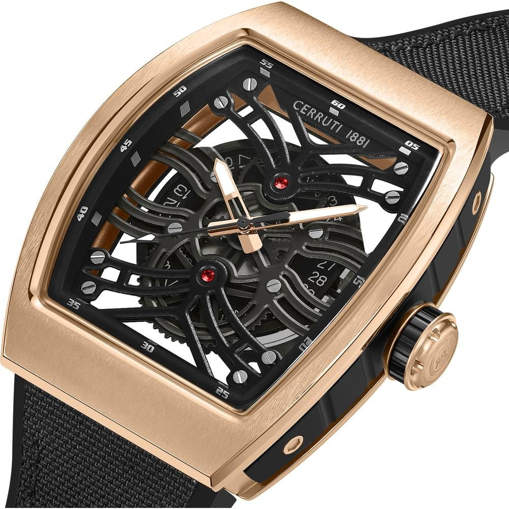 Cerruti 1881 Quartz Analog with Date Black Dial Stainless Steel Strap Watch for Men