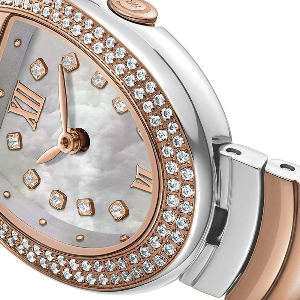Cerruti 1881 Quartz Analog Mother of Pearl Dial Golden Stainless Steel Strap Watch For Women