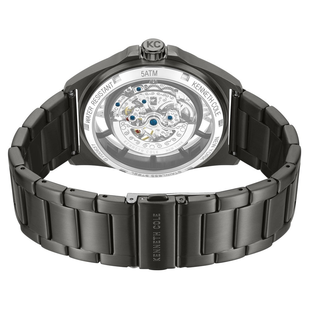 Kenneth Cole Automatic With Self Winding Automatic With Self Winding Green Dial Stainless Steel Strap Watch For Men