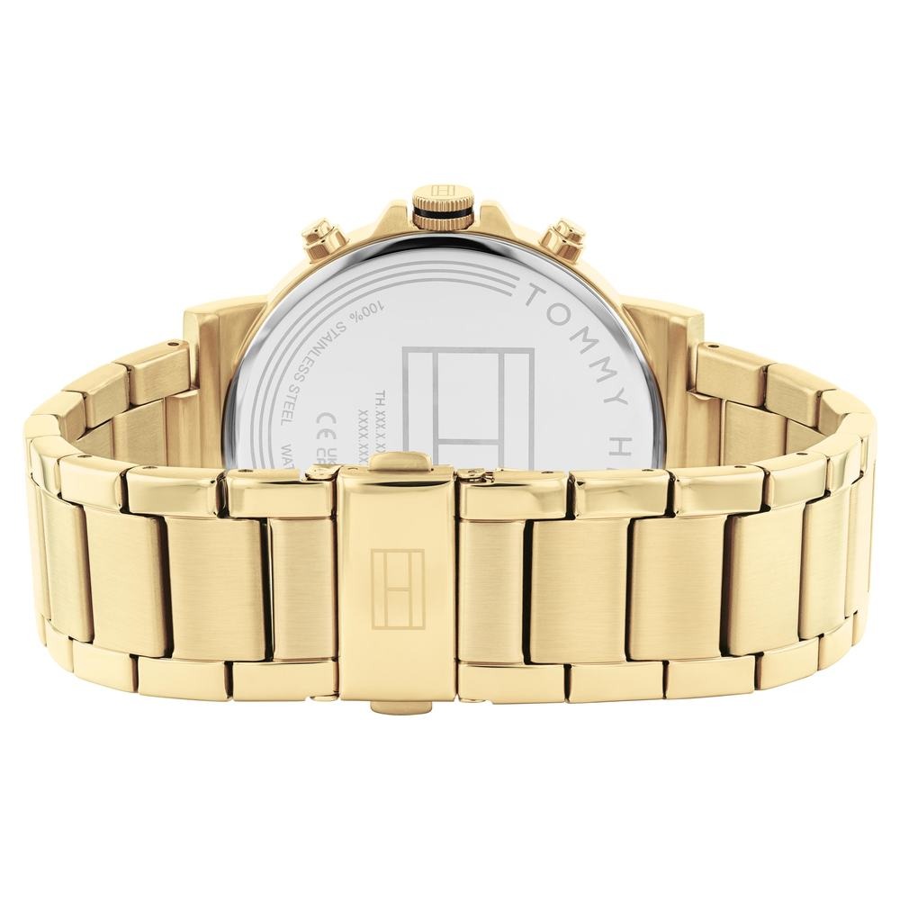 Tommy Hilfiger Multifunction Black Stainless Steel Strap for Men