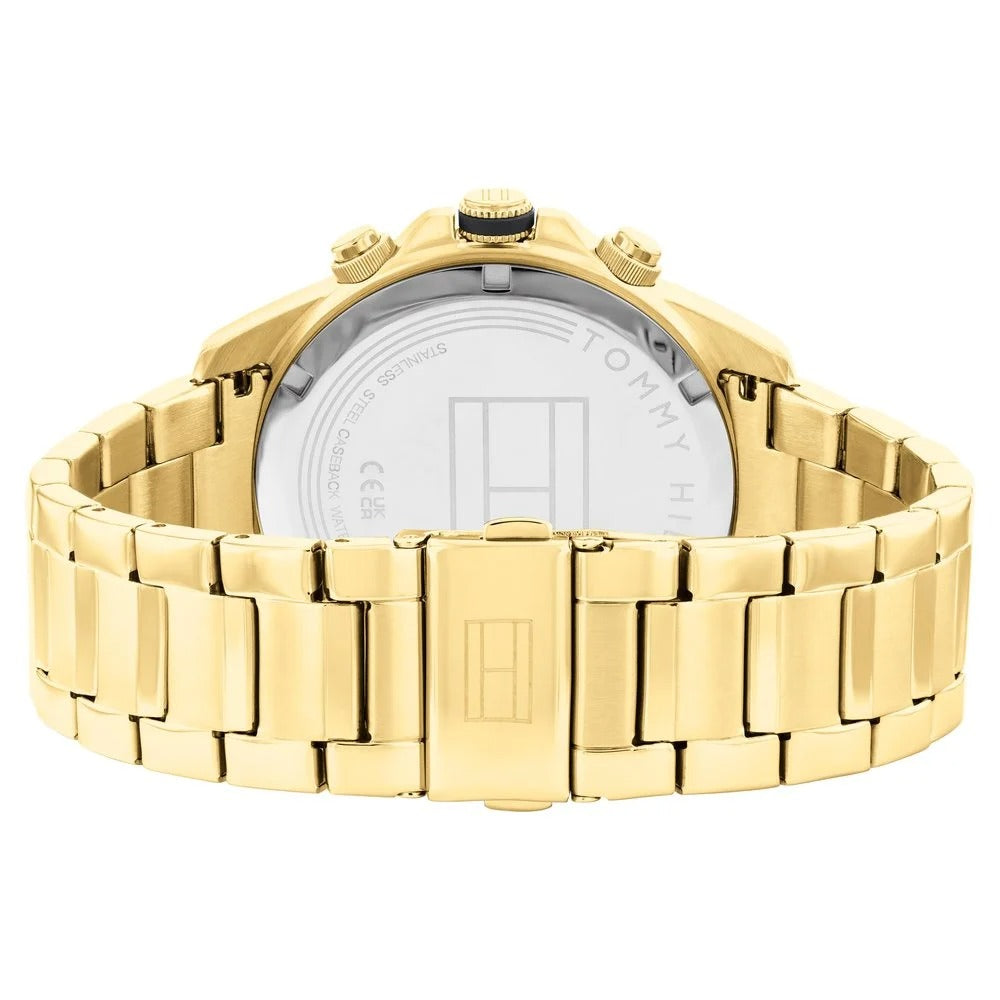 Tommy Hilfiger Gold Dial Golden Stainless Steel Strap Watch for Men