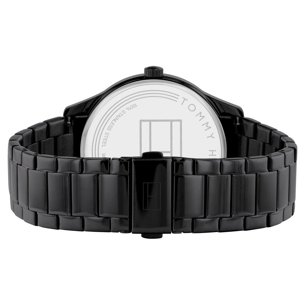 Tommy Hilfiger Multifunction Black Dial Stainless Steel Strap Watch For Men
