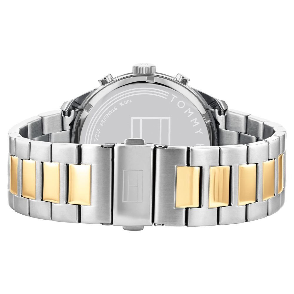 Tommy Hilfiger Black Dial Stainless Steel Strap Watch for Men