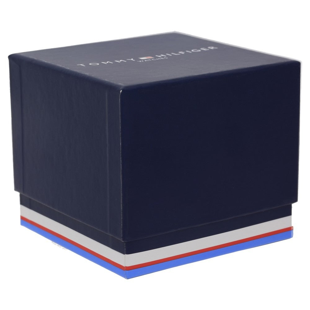 Tommy Hilfiger Multifunction Black Round Dial Black Leather Strap Watch For Men
