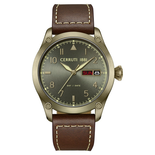 Cerruti 1881 Quartz Analog with Day and Date Grey Dial Stainless Steel Strap Watch for Men