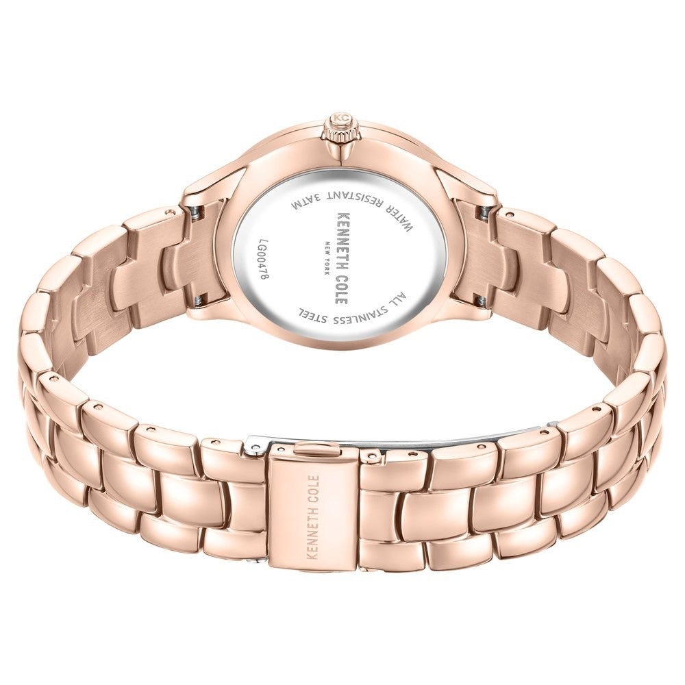 Kenneth Cole Quartz Analog White Dial Stainless Steel Strap Watch For Women