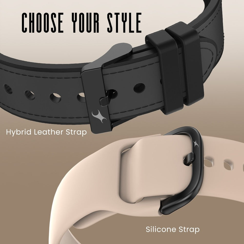 Fastrack Sleek Smartwatch 1.32" inch AMOLED Display, Sleek Design, Functional Crown, QR Hub, 24/7 Health Suite