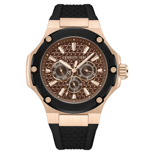 Cerruti 1881 Quartz Multifunction Brown Dial Stainless Steel Strap Watch for Men