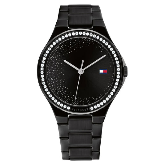 Tommy Hilfiger Quartz Analog Black Stainless Steel Strap for Women
