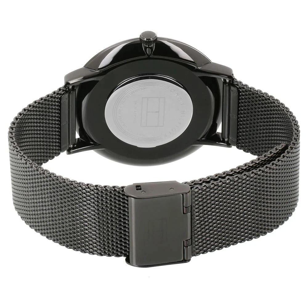 Tommy Hilfiger Quartz Analog Black Dial Metal Strap Watch for Men