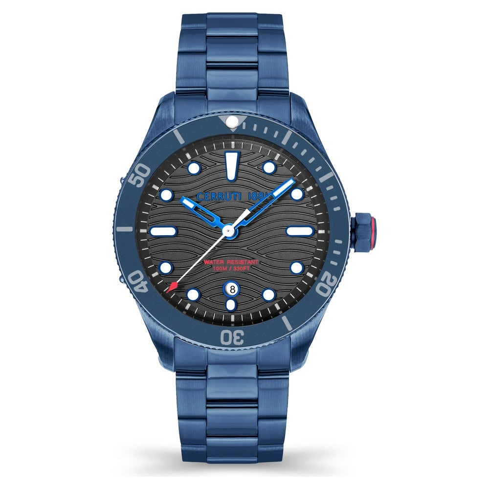 Cerruti 1881 Quartz Analog with Date Grey Dial Stainless Steel Strap Watch for Men