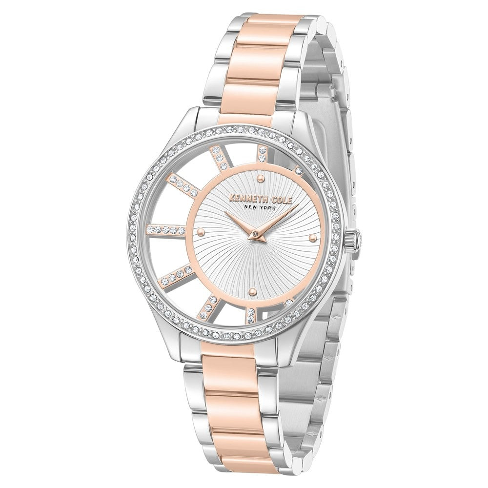 Kenneth Cole Quartz Analog Silver Dial Stainless Steel Strap Watch For Women